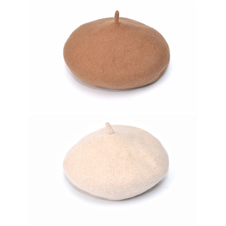 Mũ Beret 90% Lông Cừu Phong Cách Hàn Quốc Cho Bé Gái