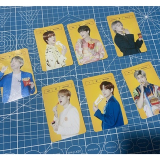 SET 7 CARD BTS X MCDONALD( ép + bo góc)