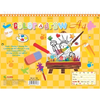 Vở vẽ lò xo A4 kLong