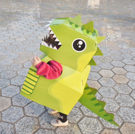Đồ chơi mô hình hóa trang Khủng Long, Máy Bay, Cá Mập Cosplay bằng Carton cho bé