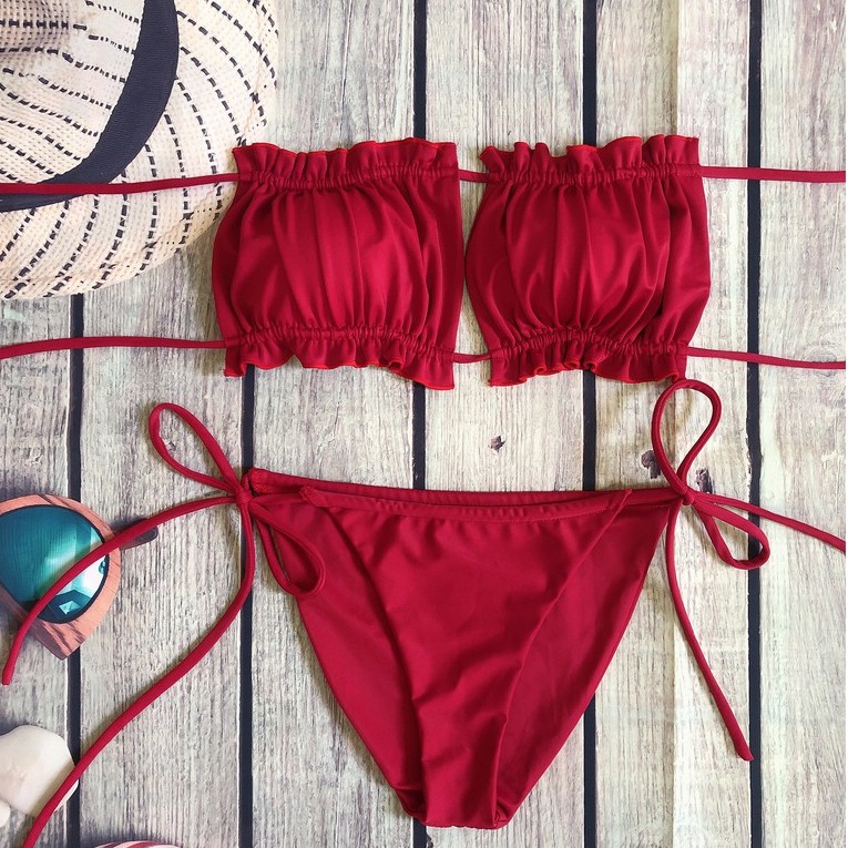 Bikini 2 Mảnh Áo Nhún, Bộ Bơi Hot Trong ( Bộ Sưu Tập Đồ Bơi ) | BigBuy360 - bigbuy360.vn