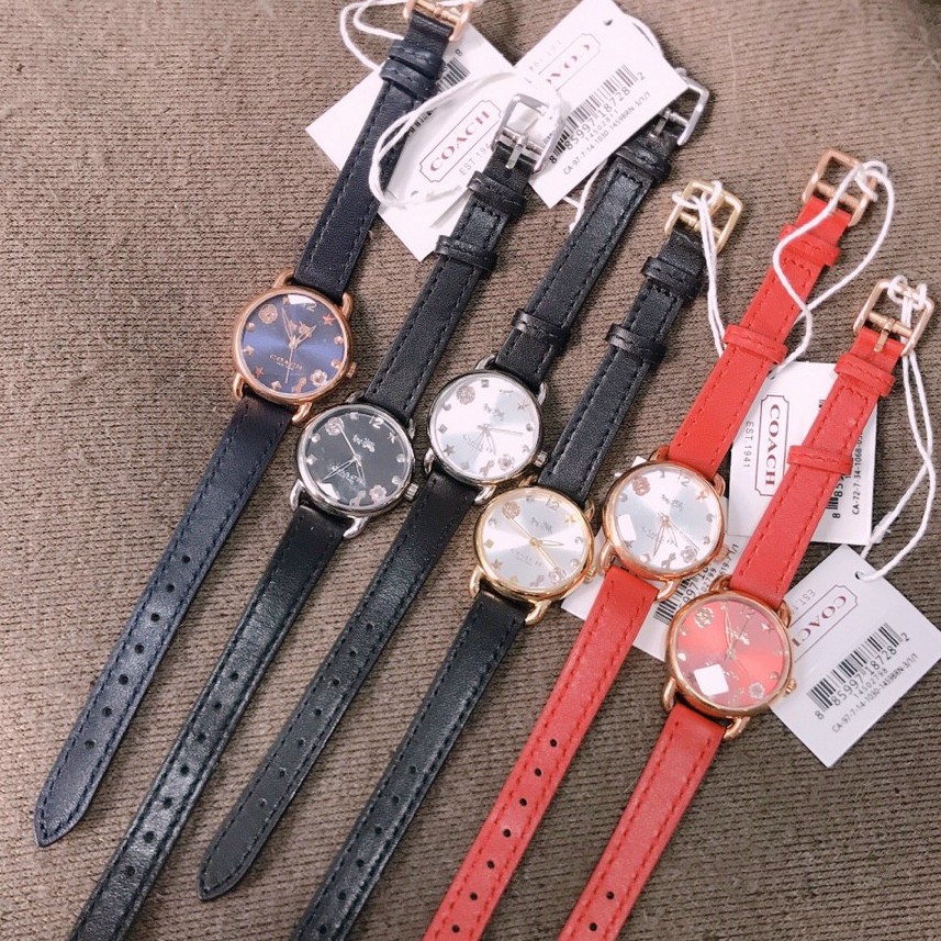 ĐỒNG HỒ NỮ COACH DELANCEY , SIZE 28MM , DÂY DA