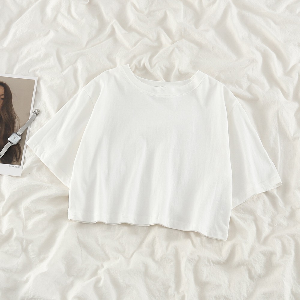 Set Áo Thun Ngắn Tay Đầm Yếm Họa Tiết Hoa Xinh Xắn Dành Cho Nữ （Buy separately） | BigBuy360 - bigbuy360.vn