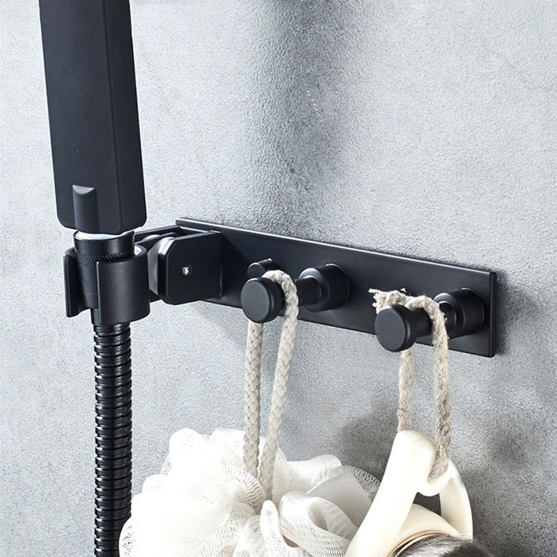 Giá Đỡ Vòi Hoa Sen Gắn Tường Nv 180° Giá Đỡ Vòi Hoa Sen Bằng Nhôm Có 2 Móc Treo Chống Thấm Nước Tùy Chỉnh