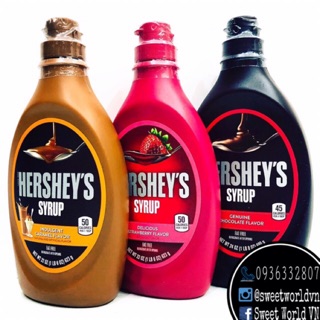 Sốt caramel/dâu tây/socola Hershey's - Mỹ