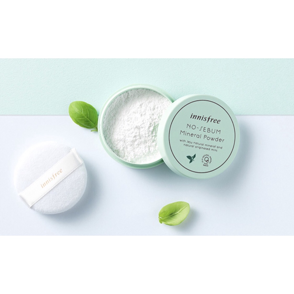 ⚡MÃ GIẢM NGAY 20K⚡Phấn Phủ Kiềm Dầu Innisfree No Sebum Mineral Powder 5g Mẫu Mới