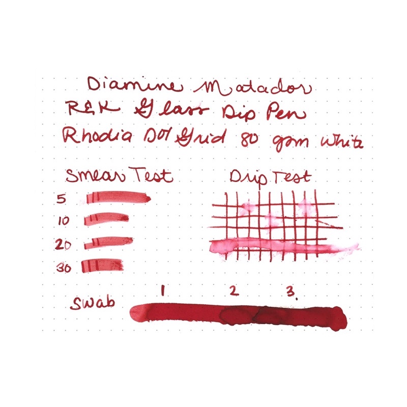 Mực bút máy Diamine - Gam màu Red - Lọ 30ml
