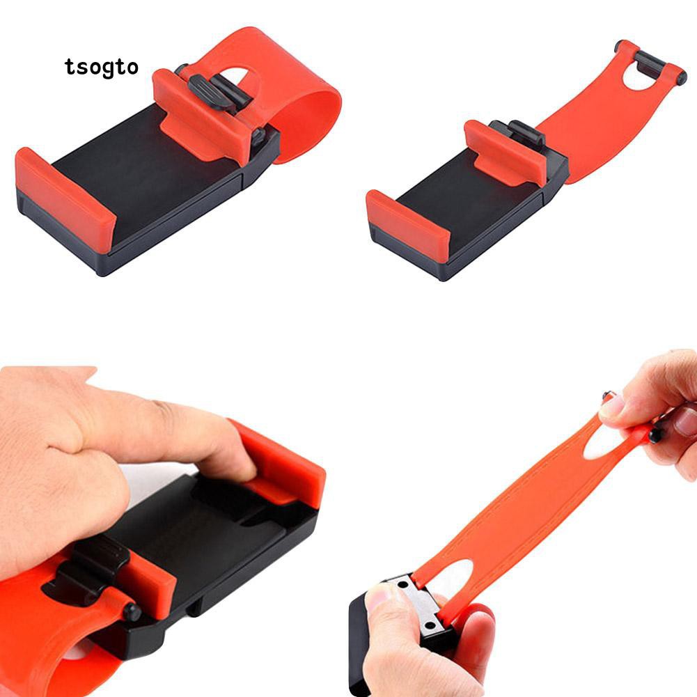 Giá đỡ điện thoại trên ô tô gắn vô lăng tiện lợi | BigBuy360 - bigbuy360.vn