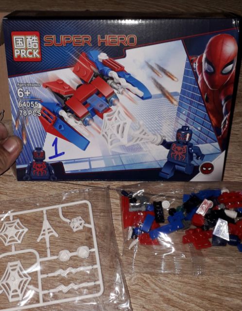 Lắp ráp 1 hộp LegoSuper Hero Siêu Anh hùng 64055 có nhiều chi tiết bằng nhựa ABS