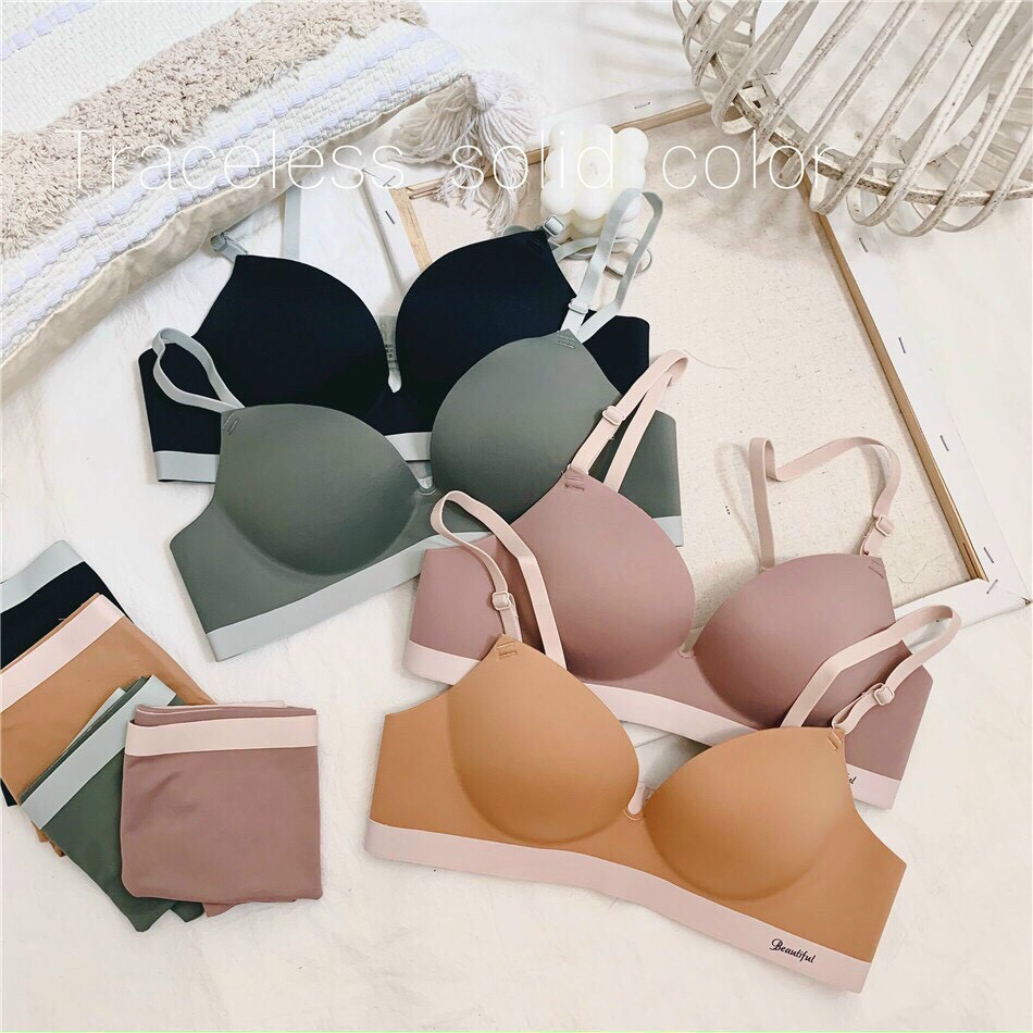 [HÀNG CAO CẤP] Bộ Đồ Lót, Áo Ngực Kèm Quần Lót Đúc Su Non Cao Cấp Sweeties Nâng Ngực SUIT7128