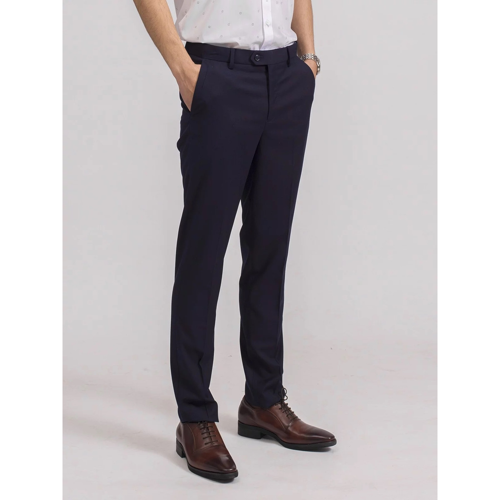 (SALE SỐC) Quần Tây Nam Aristino ATR00509 Quần Âu Nam Màu Xanh Tím Than 49 Dáng Slim Fit Vải Polyester