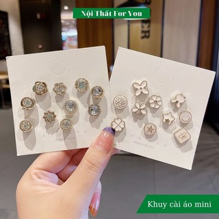 🌼 Ghim Cài Áo Mini Nhỏ Xinh [SET 10 CHIẾC] Khuy Cài Áo Mini Sang Trọng Tiện Dụng PK4005 🌼