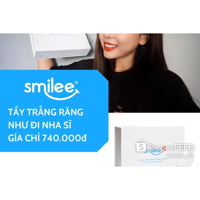 Bộ kit làm trắng răng tại nhà Smilee chính hãng 100%❤️❤️❤️❤️❤️😄😄😄😄