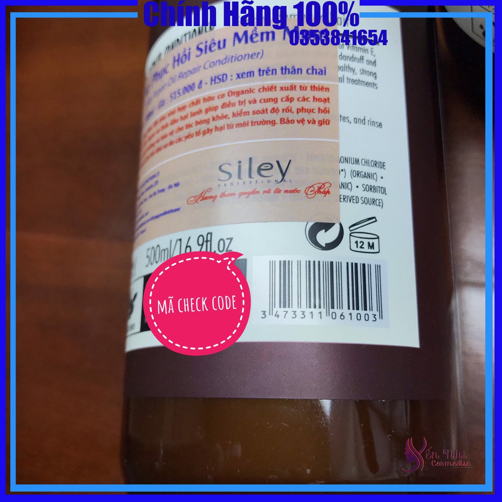 Dầu gội dưỡng tóc Siley Argan Oil dầu gội thảo dược ngăn rụng tóc 500ml, Mỹ phẩm tóc yến nhi DG22