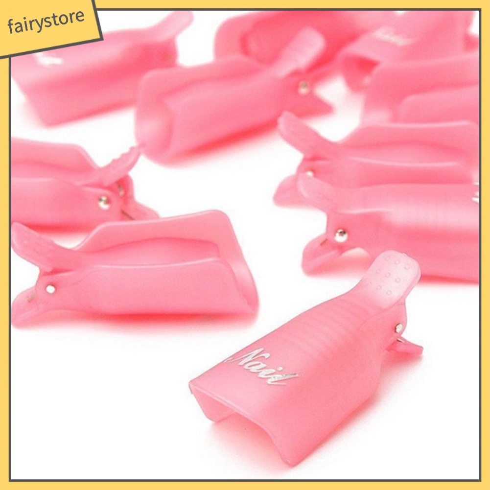 [Hàng mới về] Set 10 kẹp ủ móng tay loại bỏ sơn gel UV