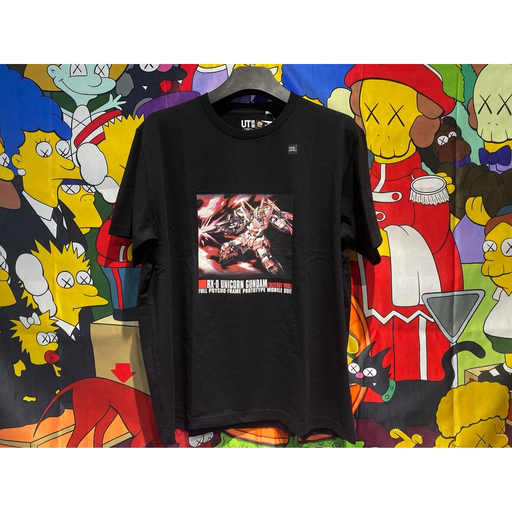 Uniqlo Áo Thun Tay Ngắn In Hoạ Tiết gundam Kỷ Niệm 40 Năm Thời Trang Dành Cho Nam Và Nữ