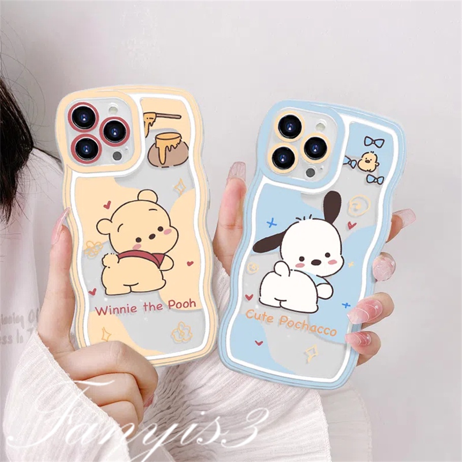 Ốp Điện Thoại TPU Mềm In Hình Gấu Pooh Cho iPhone 14 13 12 11 Pro Max X XR Xs Max 8 7 6 6s Plus SE 2020