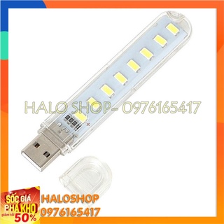 Bộ 2 Đèn 8 Bóng Led Siêu Sáng Cắm Dùng Nguồn USB Công Suất 1,4W