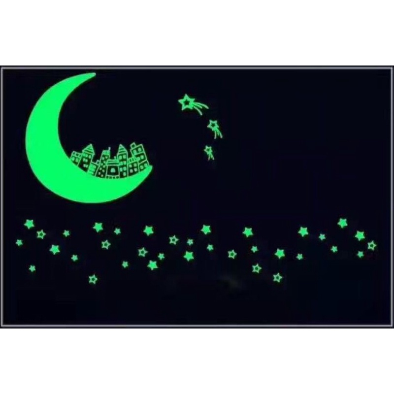 Băng keo decal DẠ QUANG phát sáng ban đêm