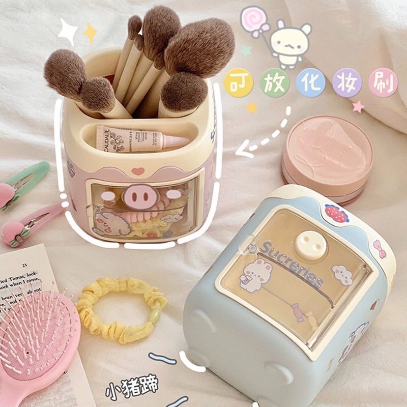 Kệ tủ để bút và phụ kiện dễ thương _ Tặng kèm sticker