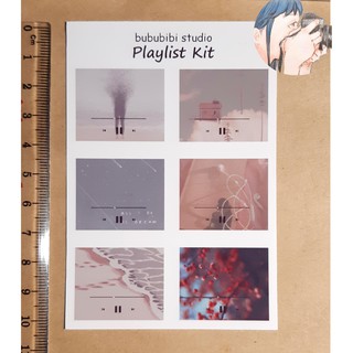 Tờ Bullet Journal sticker: Playlist Kit B