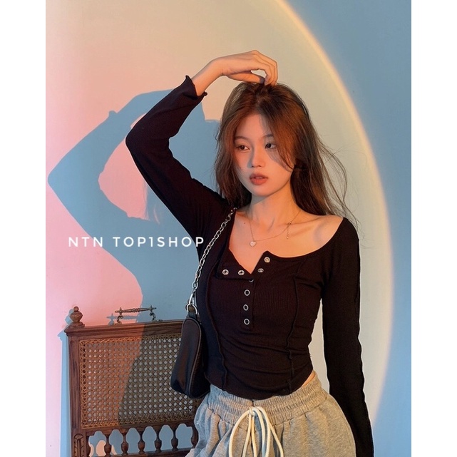 [ nhập mã NTN SHOP giảm tối đa 50k đơn 600k](Hàng xịn) Áo Tay dài Nút Bấm 3 sọc Shop NTN.