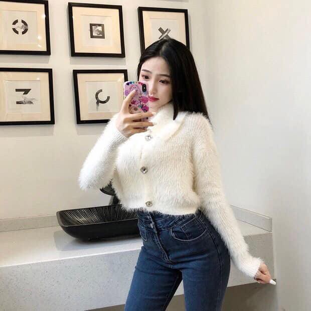 Áo Len Lông Cổ Bẻ