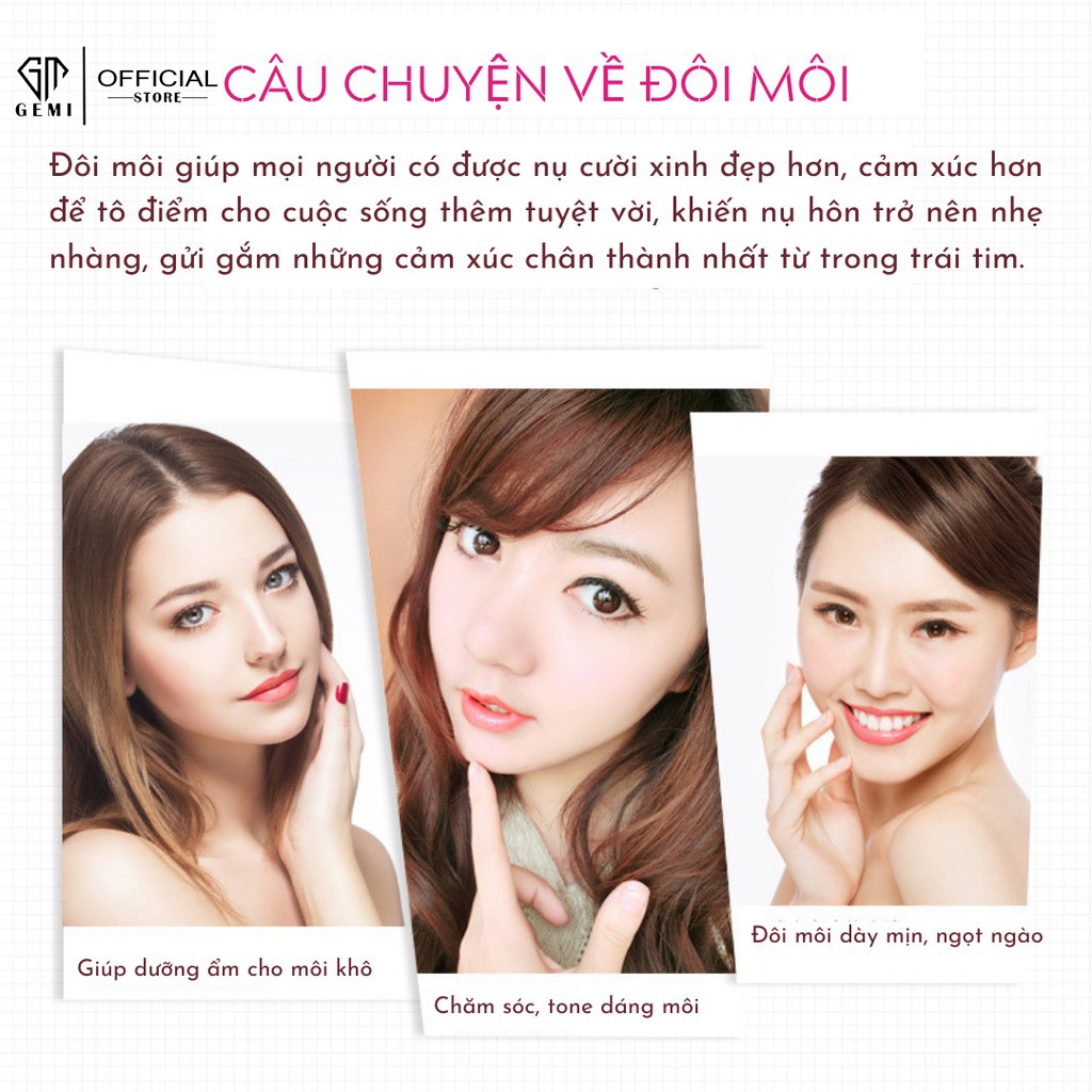 Mặt Nạ Dưỡng Môi 𝑭𝒓𝒆𝒆𝒔𝒉𝒊𝒑 Mask Dưỡng Môi Hồng Bioaqua - Nội Địa Trung