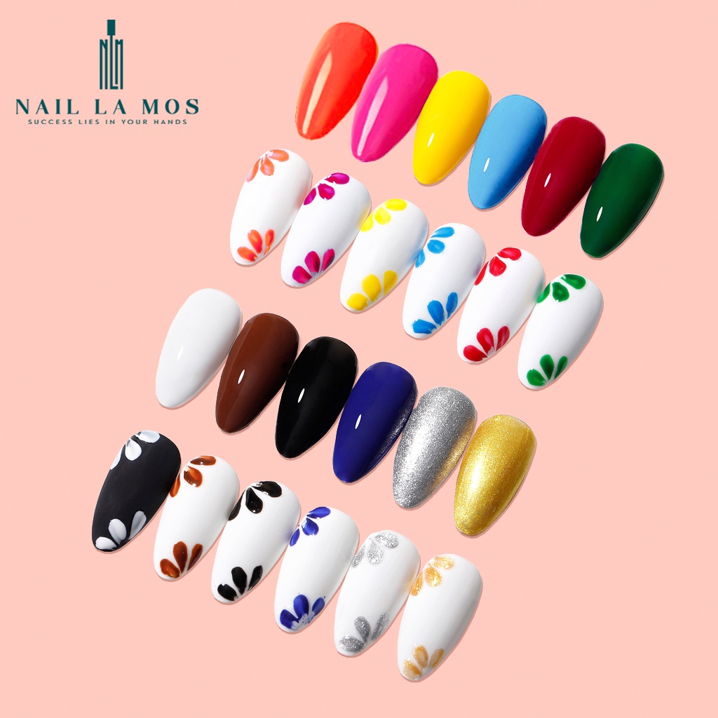 Set gel vẽ Fengshangmei chính hãng - gel vẽ nổi chất đậm đặc 12 màu chuyên dụng