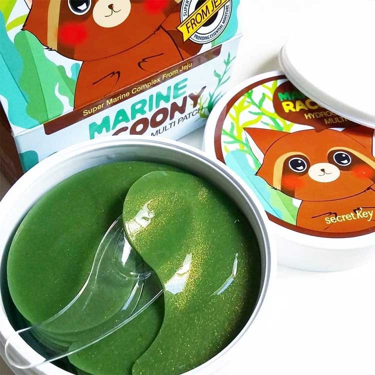 [Mã FMCG8 - 8% đơn 250K] Mặt Nạ Dưỡng Mắt, Giảm Và Ngăn Ngừa Thâm Mụn Secret Key Racoony Hydro Gel Eye &amp; Spot Patch 90g