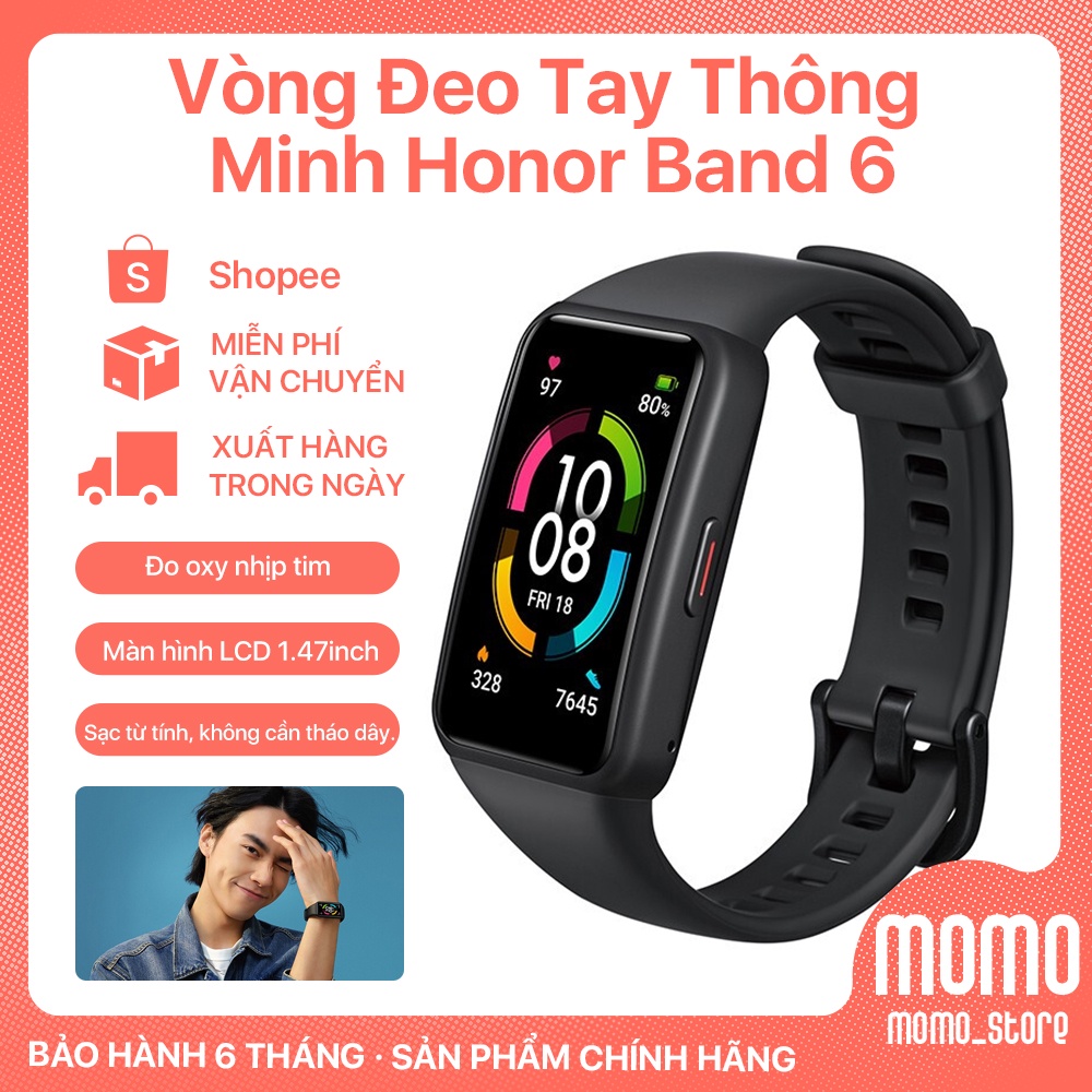 Vòng đeo theo dõi sức khoẻ thông minh - Smart Honor Band 6