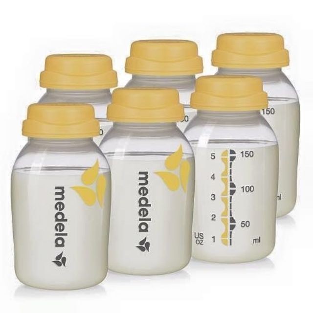 [Chính hãng] Bình trữ sữa/ bình đựng sữa mẹ 150ml logo màu hoa mai vàng chính hãng USA nắp dày 2 tầng