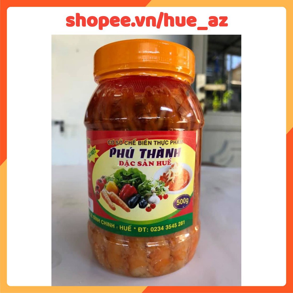 Tôm chua Phú Thành tôm nõn bỏ đầu 500g - Đặc sản Huế