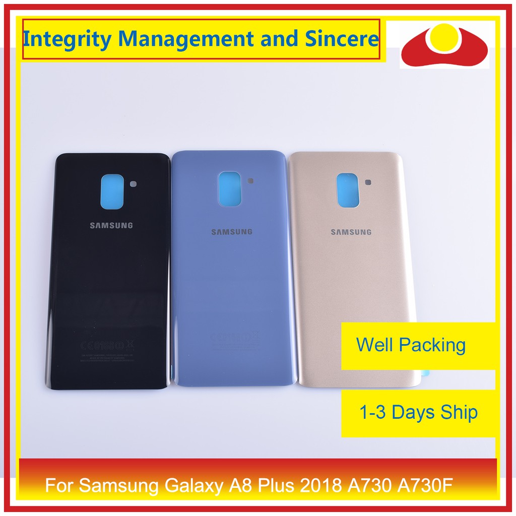 Dành Cho Samsung Galaxy A8 Plus 2018 A730 SM-A730F A730F Vỏ Pin Cửa Phía Sau Ốp điện thoại Khung Xe 