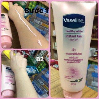 Dưỡng Thể Trắng Da Vaseline Healthy White Instant Fair Serum 4X