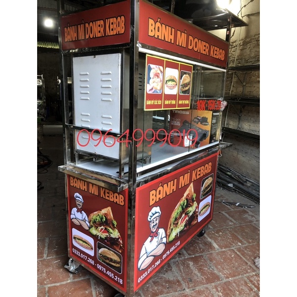 Xe bánh mì doner kebab 1m2