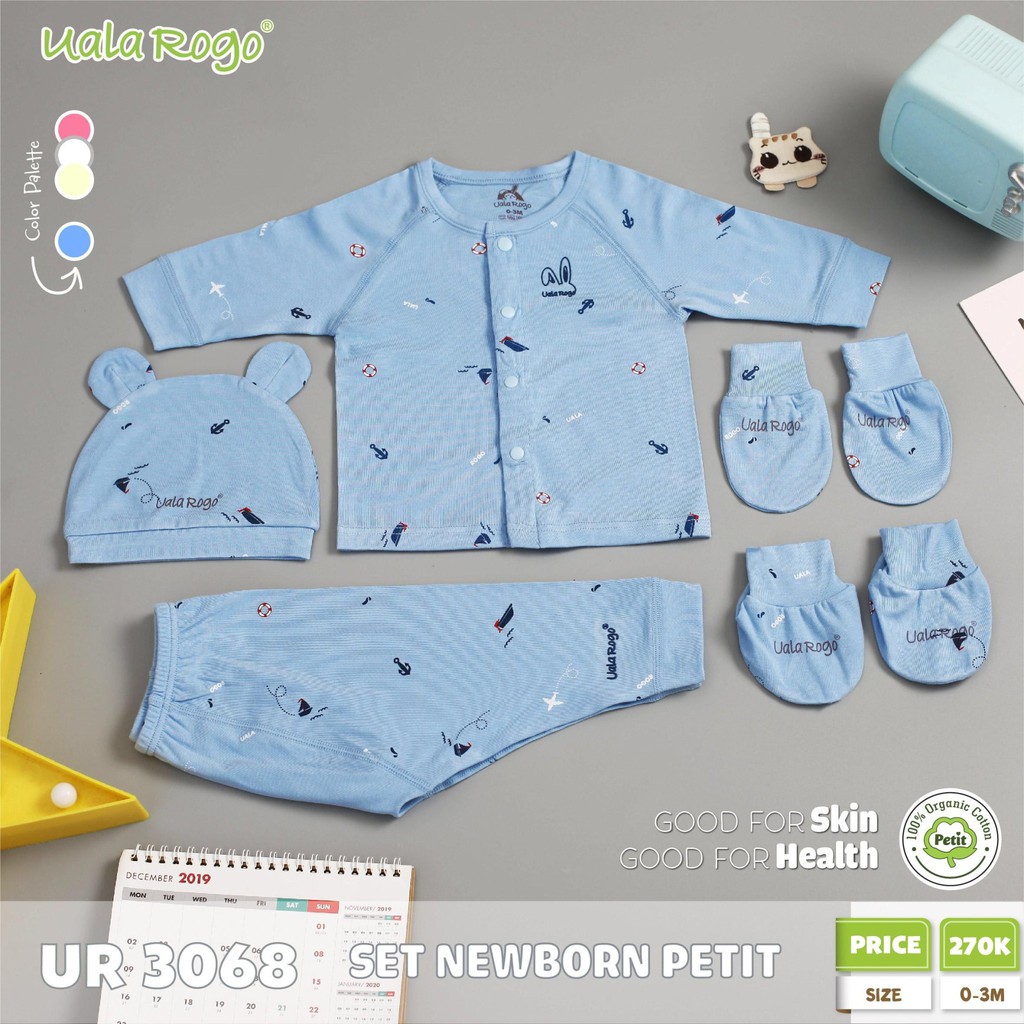 SET DÀI TAY CÚC GIỮA SƠ SINH PETIT 3068 UALA ROGO