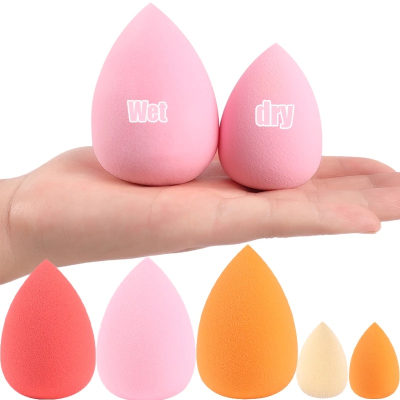 Set 2 Mút Tán Kem Nền Trang Điểm Mềm Mại Hình Quả Trứng/Giọt Nước