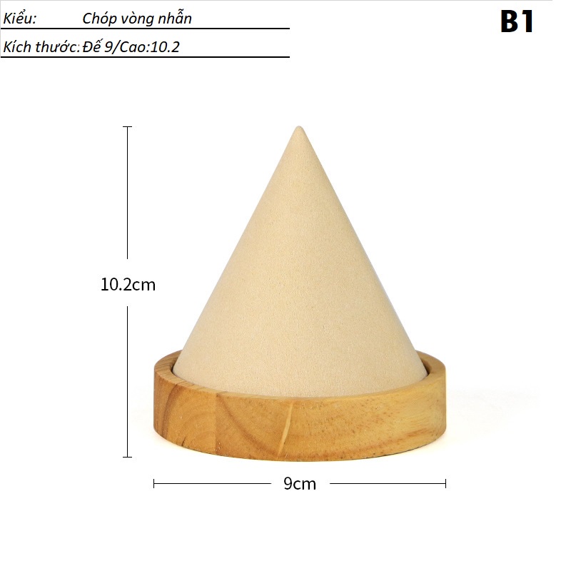 [D2CO] Bộ giá gỗ trưng bày trang sức lai trim chụp mẫu ảnh 3D rất đẹp nhóm B-E