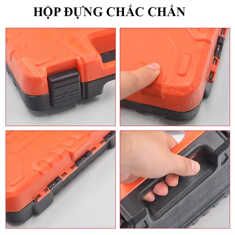 Bộ dụng cờ lê đồ nghề đa năng sửa xe máy ô tô 53 chi tiết hàng loại 1 cao cấp bền bỉ chắc chắn