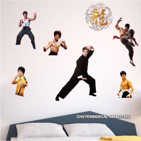 Decal dán tường - Lý Tiểu Long 02