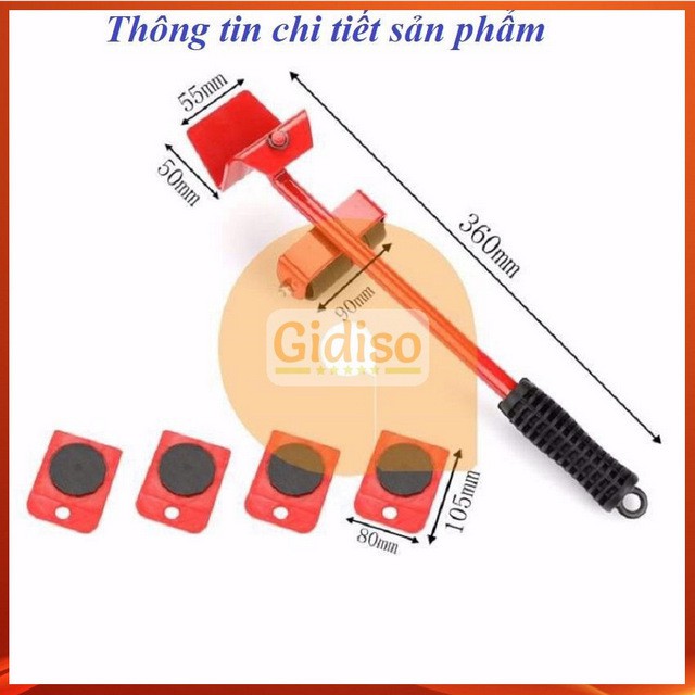 Dụng Cụ Nâng Và Hỗ Trợ Di Chuyển Đồ Đạc Thông Minh - GIDISO