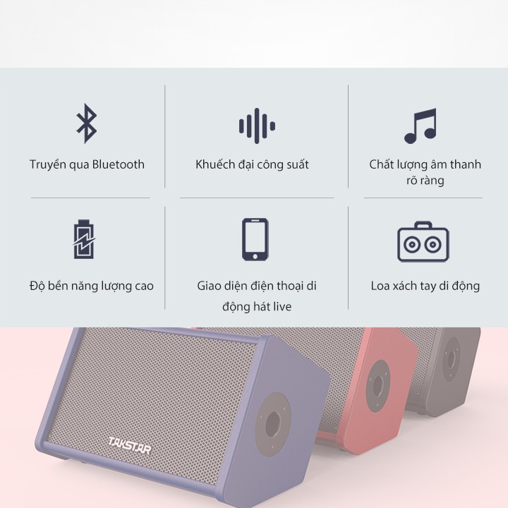 Loa xách tay Takstar OPS-25 - Loa kéo bluetooth hát karaoke di động, công suất 40W [BH 1 NĂM] - Loa di động Takstar