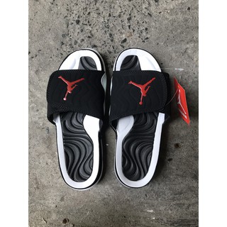 (tặng hộp-đổi trả) dép jordan quai ngang logo đỏ nam nữ