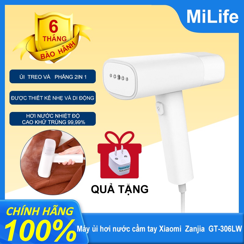 Bàn ủi hơi nước cầm tay Xiaomi Zanjia GT-306LW có thể tháp lắp cầm tay nhỏ gọn công suất 1200W