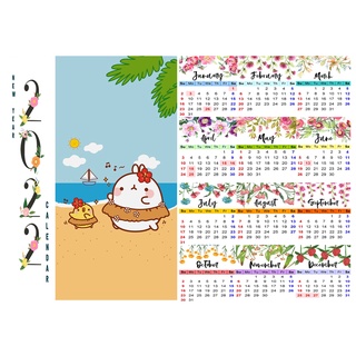 Lịch tường 2025 molang LA9 size A3