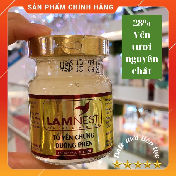 [CHÍNH HÃNG] Tổ Yến Chưng Sẵn LAMNEST - 28% yến - Date mới liên tục dành cho Trẻ em, Nữ giới, Nam giới & Người lớn tuổi