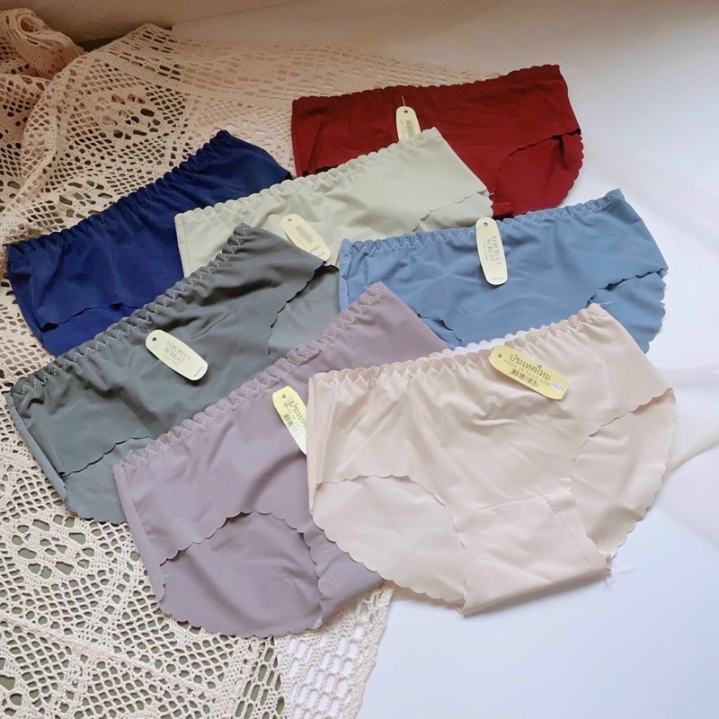 [Thanh Lý] Quần lót su nữ vải mềm viền sóng thun lạnh KIMCHIBIKINI chíp đúc thiết kế mềm mại xinh đẹp dễ thương QL158