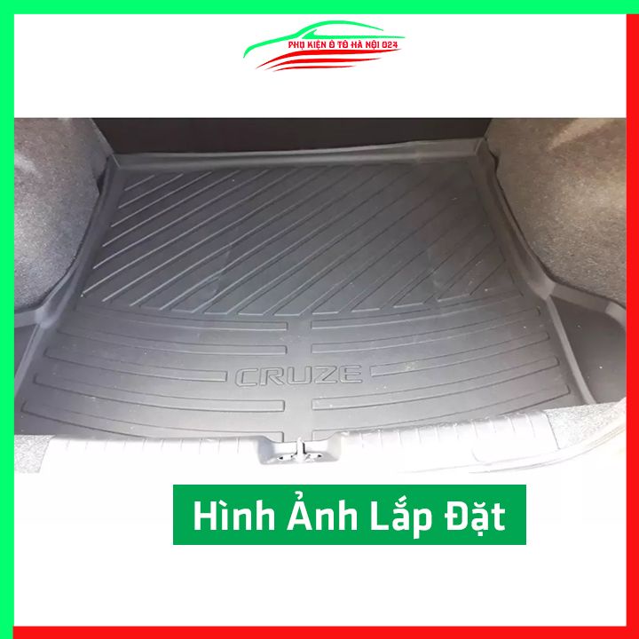 Thảm nhựa lót cốp Cruze 2009-2022 nhựa dẻo dày dặn đàn hồi tốt