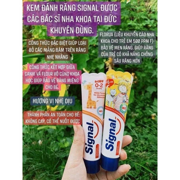 Kem đánh răng cho bé Signal